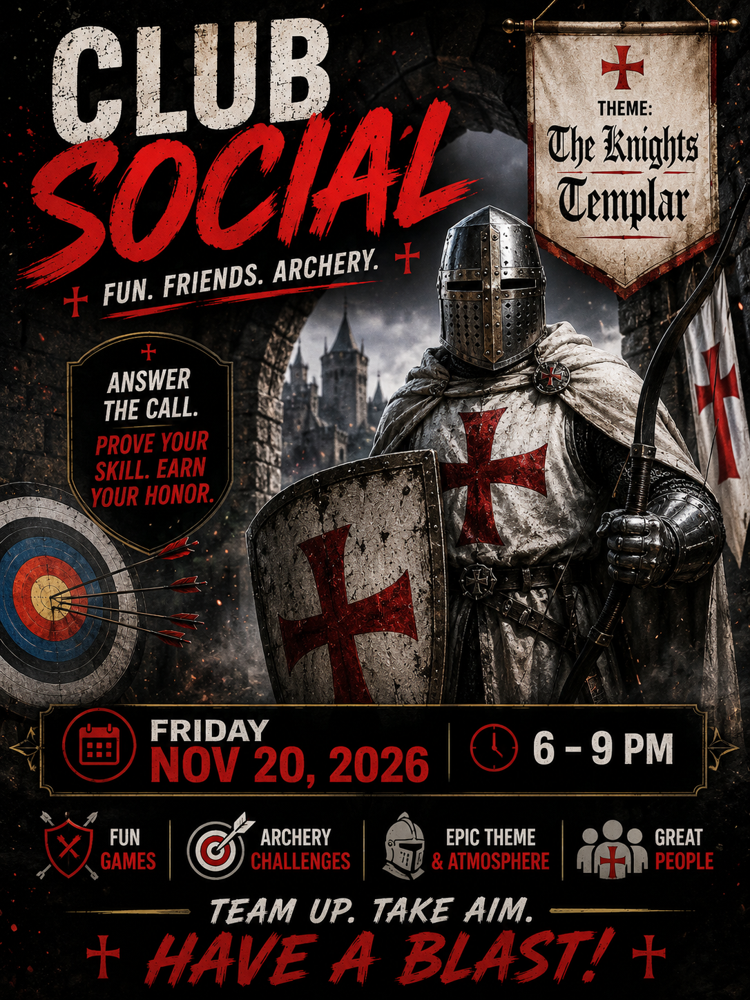 XQuest Social: The Knights Templar Nov 20, 2026