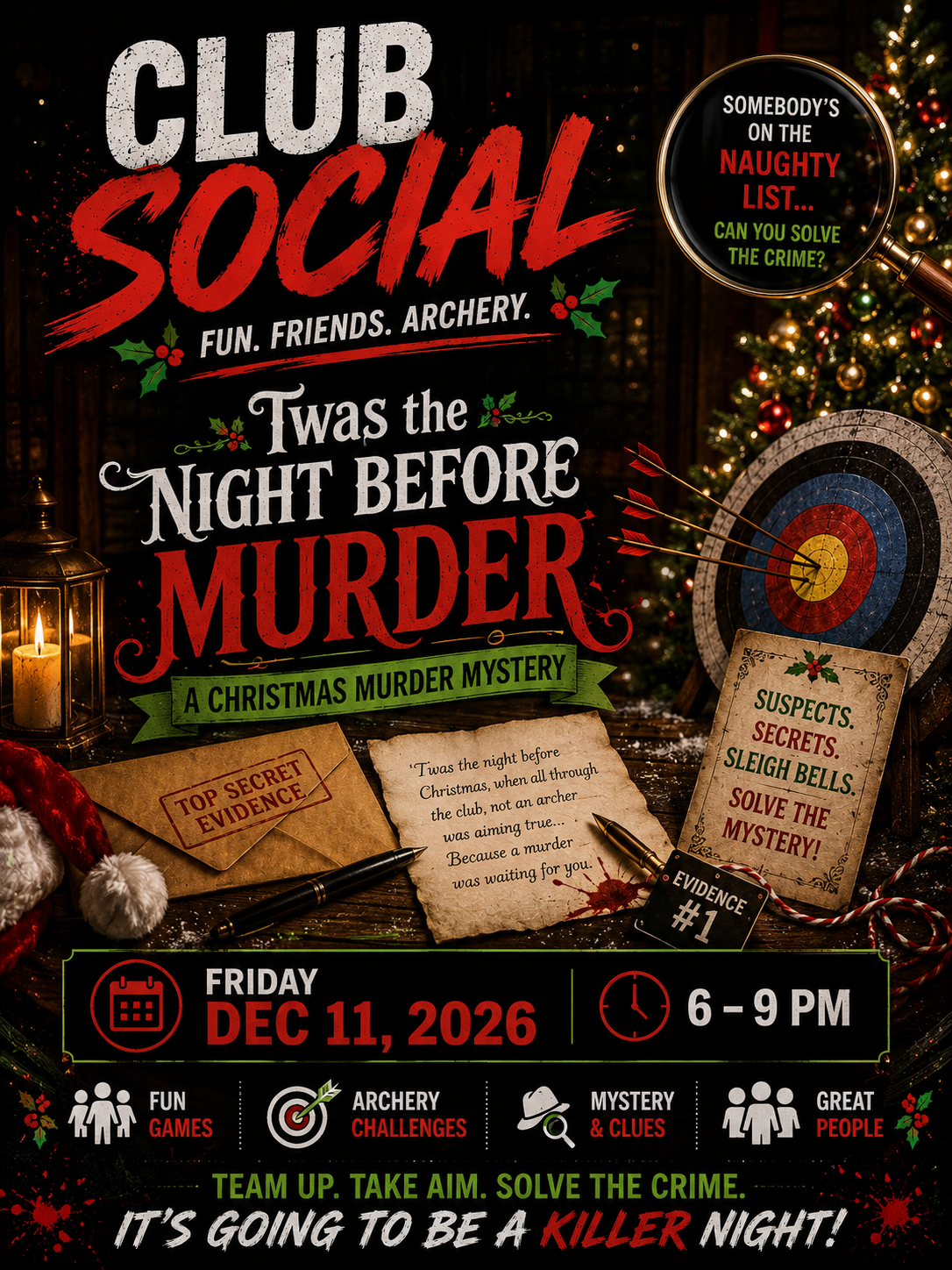 XQuest Social:  A Christmas Murder Mystery Dec 11, 2026